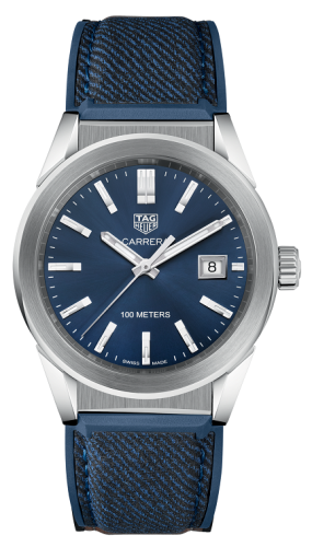 TAG Heuer Carrera Quartz 36 Stainless Steel / Blue / Canvas